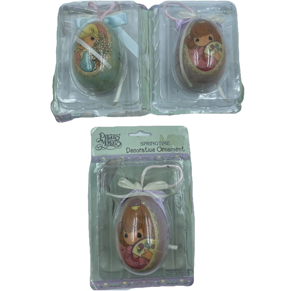 1997 Enesco Precious Moments 3" Egg Ornament-Surround Yourself In Happiness ++